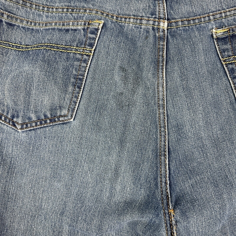 Cinch Denim Shorts Mens 42 Blue Distressed Cutoff Jorts 9" Western Cowboy Wear - Picture 8 of 12